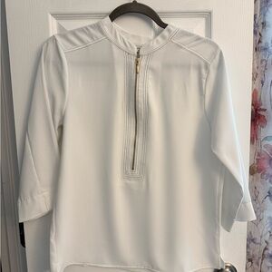 Elegant White Women's Blouse